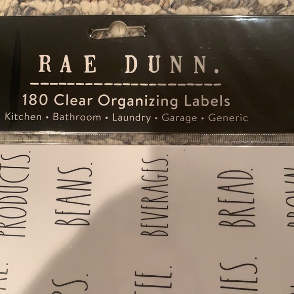 Brand New Rae Dunn Clear Organizing Labels - Picture 3 of 5